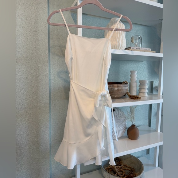 Altar’d State White Wrap Dress - Picture 2 of 4
